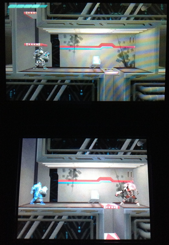 本作最大の特徴として、3DSの上下2画面に広がる2つの平行世界をL/Rボタンを押すことで瞬時に切り替え、実体を移動できることが挙げられます