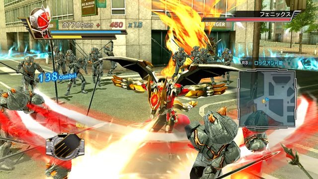 『仮面ライダー バトライド・ウォー』放映中の「仮面ライダーウィザード」から「オールドラゴン」参戦