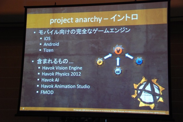 【GTMF2013】AAAタイトル向けのゲームエンジンを無料で公開！　Project Anarcyの全容とは