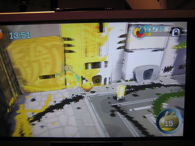 【E3 2008】世界の色を変えていく不思議アクション、Wii『de BLOB』プレイレポート