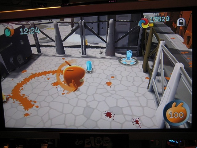 【E3 2008】世界の色を変えていく不思議アクション、Wii『de BLOB』プレイレポート