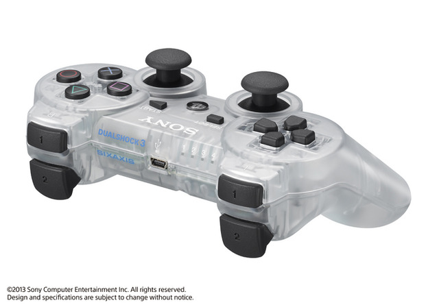 DUALSHOCK 3、単体では初となるスケルトン仕様な新色「クリスタル」を数量限定で発売