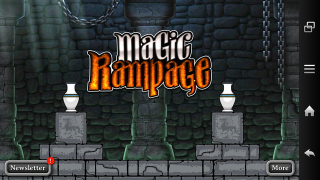 『Magic Rampage』タイトル画面
