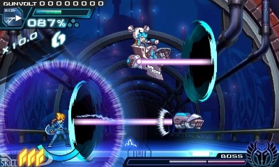 『ロックマンゼロ』などを手がけたインティ・クリエイツ×稲船敬二の2Dアクション『蒼き雷霆 ガンヴォルト』が3DS向けに発表