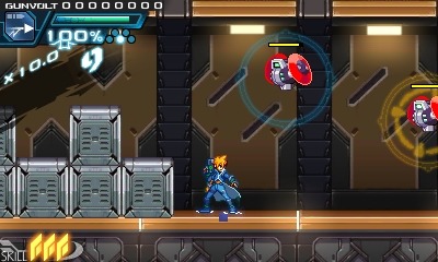 『ロックマンゼロ』などを手がけたインティ・クリエイツ×稲船敬二の2Dアクション『蒼き雷霆 ガンヴォルト』が3DS向けに発表