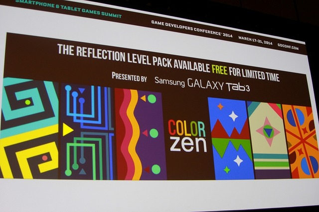 【GDC 2014】色がテーマのパズル『Color Zen』、ゲームジャムでの試作から2週間で公開、高収益への道のり