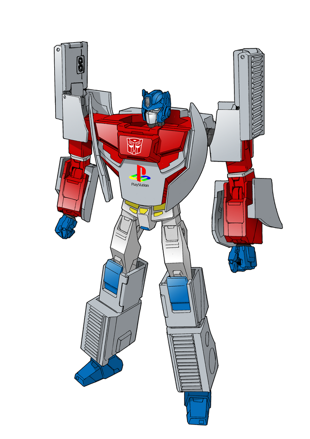 Optimus Prime Featuring Original PlayStation