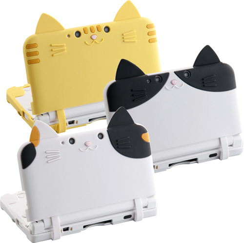 3DS LLがネコに変身！「CYBER・シリコンカバー ねこにゃん DX」登場