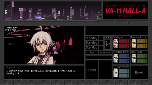 サイバーパンク（未来）でバーテンダーアクションな『VA-11 HALL-A』登場