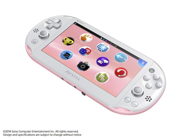 【SCEJA PC14】PS Vita新色「ライトピンク/ホワイト」11月発売決定 ― 10月の本体アップデートでテーマ機能も実装