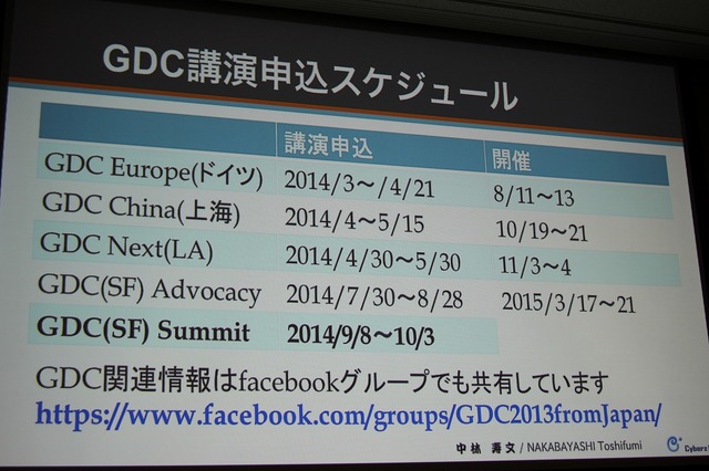 【CEDEC 2014】GDCの講演は怖くない！みんなも公募にチャレンジしよう