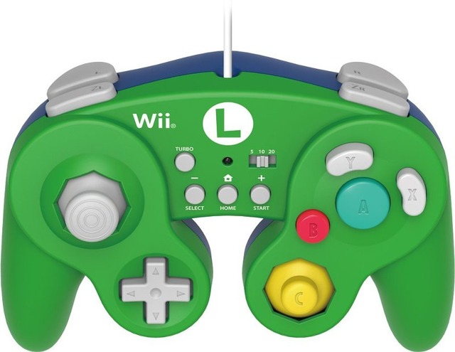 HORI Battle Pad Turbo for Wii U (Luigi Version) - Nintendo Wii U