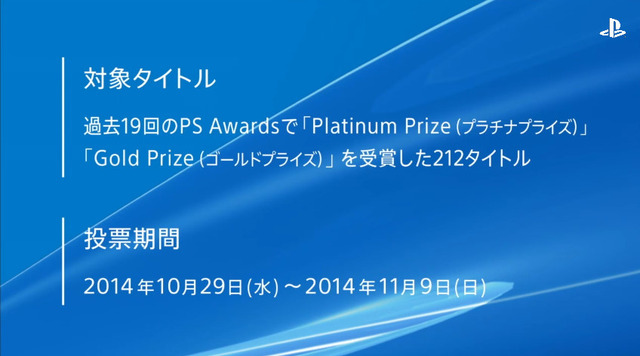 【PS Awards 2014】ハードの垣根を越えた「20周年記念ユーザーズチョイス賞」は『FF』『MGS』『MHP』『GTA』に