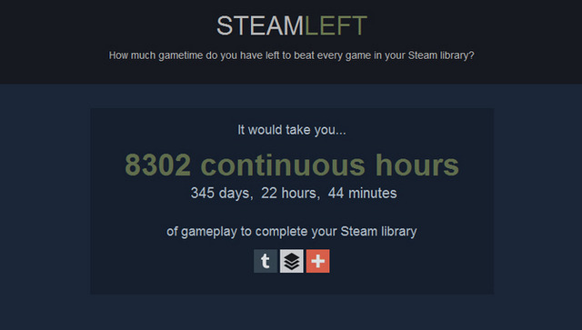 その積ゲー、何時間？所有する全Steamゲームの必要クリア時間が分かるサイト