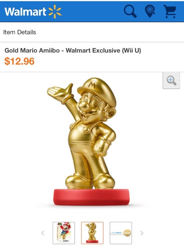 ゴールドマリオのamiiboが米国ウォルマート限定で発売 ― 予約開始するも15分で完売