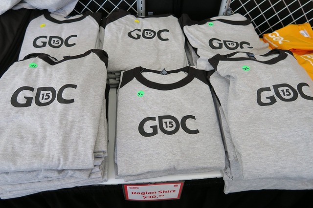 【GDC 2015】Tシャツ、バッグ、ノート・・・今年も豊富に揃ったGDCグッズをチェック