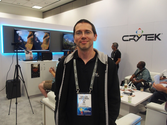 【E3 2015】あまりにリアルな体験に立体視であることも忘れる!? Crytekが作ったVRゲーム『Back to Dinosaur Island 2』を体験
