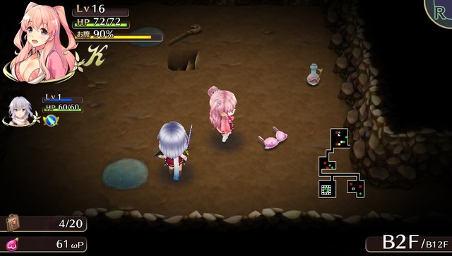 ダンジョンで“下着”を拾うローグライクRPG『オメガラビリンス』おっぱいタッチ機能が多数判明、撫で回しもワシワシも可能