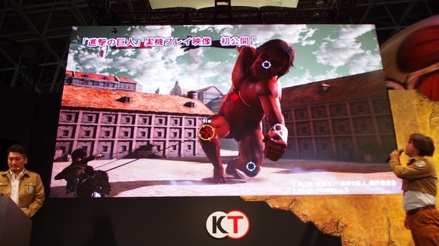 【TGS2015】無双チームの『進撃の巨人』はアニメ第一期エピソードを収録、巨人の各部位はロックオンして攻撃する