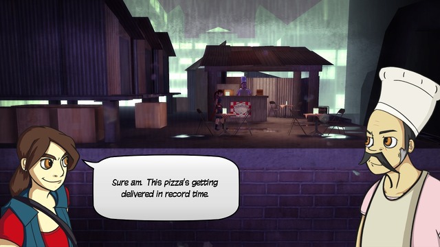 【TGS2015】女子高生忍者がサイバーパンク暗黒街でピザをデリバリーするACT『Ninja Pizza Girl』がなんと日本語化