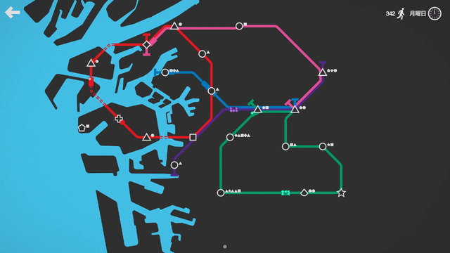 “地下鉄網を最適化し続ける”線路敷設ゲーム『Mini Metro』配信開始 ― 最初は3駅から開始するも、次第に利用者が増加し…