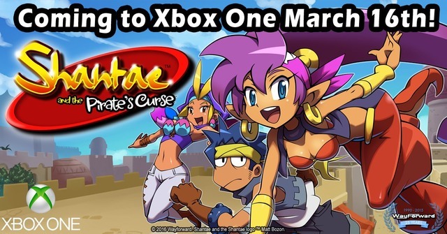 2Dアクション『Shantae and the Pirate's Curse』が海外でXbox One向けに移植決定