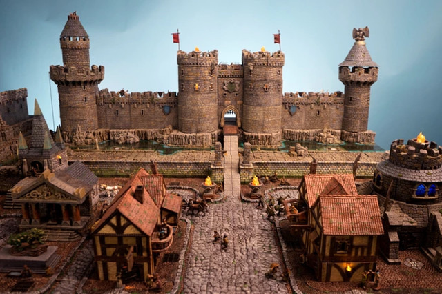 TRPG向けミニチュア城『Dwarven Forge's Castles』が超豪華！サンドボックスの様に組み立て可能