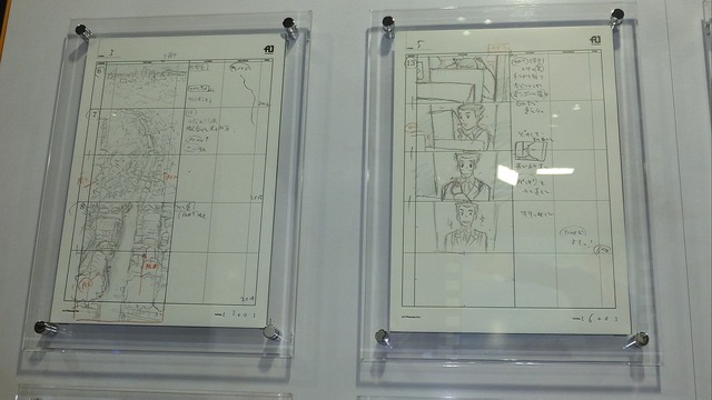 アニメ「逆転裁判」の絵コンテを写真で！コメント入りキャストサイン色紙や「コナン」とコラボしたワイヤーアートも