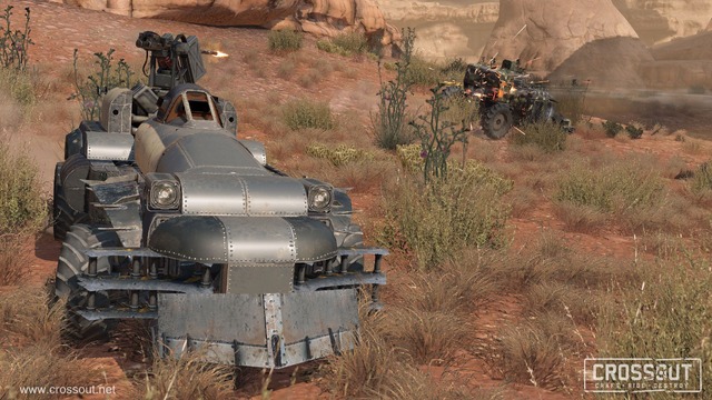 世紀末MMO『CROSSOUT』はバカゲーか！？四輪駆動車から重武装オフロード車まで自由自在、武器はチェーンソーやパワードリルなど