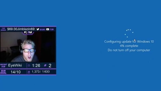 有名FPSゲーマーの悲劇…生放送中に無情な「Windows Update」