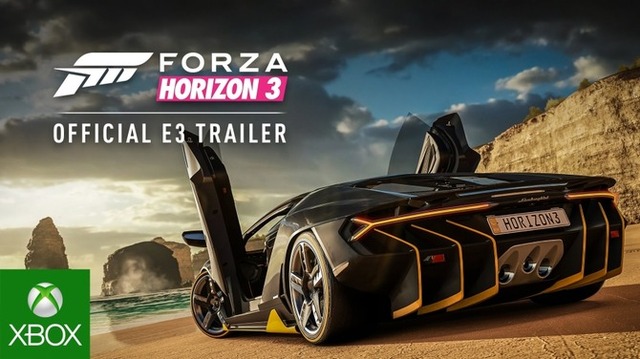 オープンロードレーシング『Forza Horizon 3』発表！オーストラリアを舞台に350以上の車種が登場