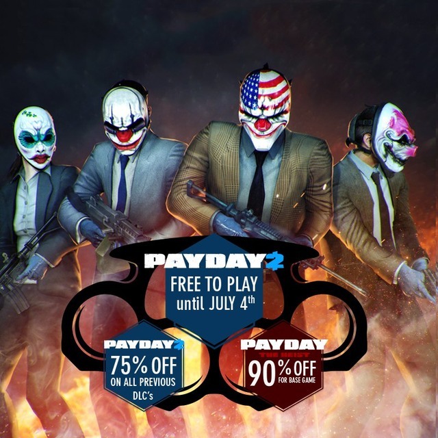 FPS『PAYDAY 2』期間限定で無料プレイ可能に―この12日間は強盗天国