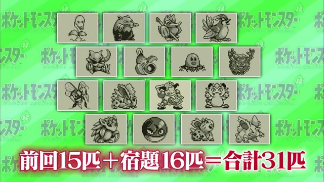 ゲームセンターCX『ポケモン 赤・緑』第2回映像が公開、今回の目標はポケモン図鑑50匹