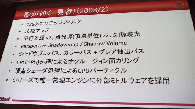 【CEDEC 2016】技術から語る『龍が如く』の10年──特殊エフェクトや物理エンジンの取り組み