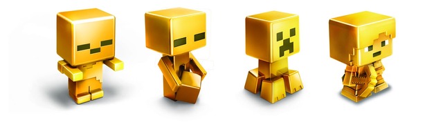 『マインクラフト』ミニフィギュア「グリーン」「レッド」が登場！新たにゴールドVerフィギュアが追加