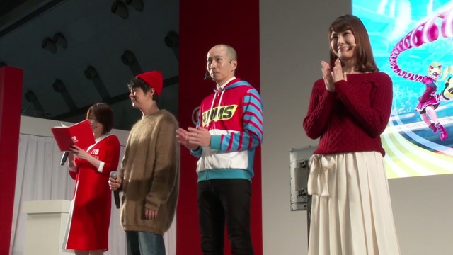 スイッチ新作『ARMS』ステージで椿姫彩菜がガチ対戦！ゲームプレイたっぷりのステージ映像が公開