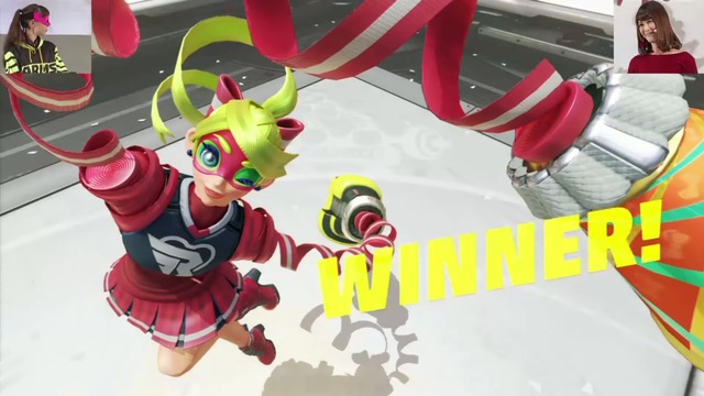 スイッチ新作『ARMS』ステージで椿姫彩菜がガチ対戦！ゲームプレイたっぷりのステージ映像が公開