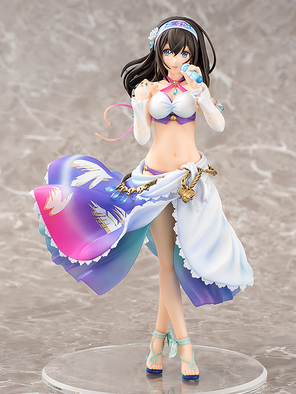 「デレマス」よりスタイル抜群な「鷺沢文香」水着フィギュアが登場、“紺碧の境界”衣装で立体化