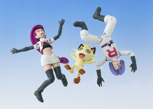 アニメ「ポケモン」のサトシ＆ロケット団が可動フィギュアに！プレミアムバンダイでセット商品が登場