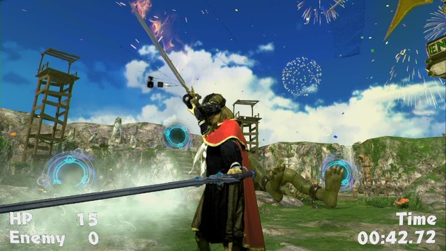 剣や盾をリアルに振り回すVRゲーム『サークル オブ セイバーズ』、埼玉県の「イオンレイクタウン」に登場