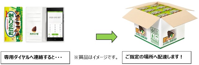 電話一本で「たけのこの里」が届くスマホをプレゼント！ 「たけのこの里の日」制定を記念するキャンペーンを実施