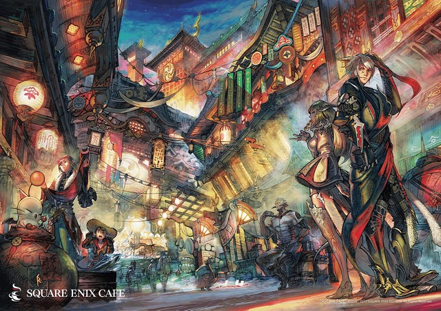 『紅蓮のリベレーター』発売記念コラボ！ 「SQUARE ENIX CAFE」を『FFXIV』アートが彩る─大川ぶくぶ描き下ろしグッズも登場