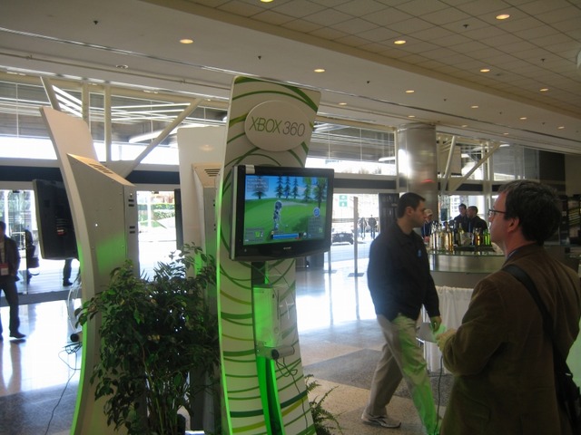 【GDC 2009】ロビーバーではドリンクを飲みながら最新Xbox360ゲームを体験!?