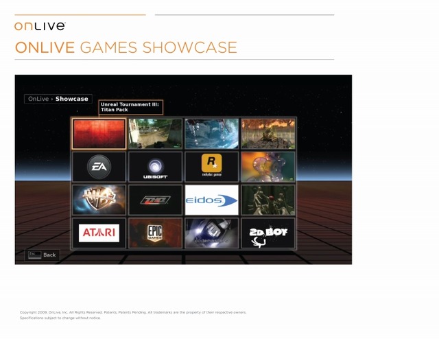 【GDC 2009】最新ゲームをストリーミング配信「OnLive」を体験した