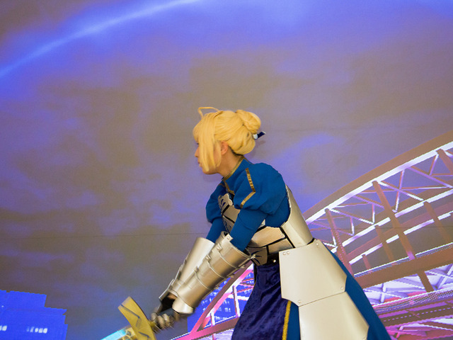 『Fate』セイバーの宝具エクスカリバーが撃てるぞ！「テクノアルタ」のプロジェクションマッピング展示を体験してきた