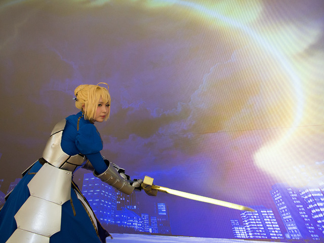 『Fate』セイバーの宝具エクスカリバーが撃てるぞ！「テクノアルタ」のプロジェクションマッピング展示を体験してきた