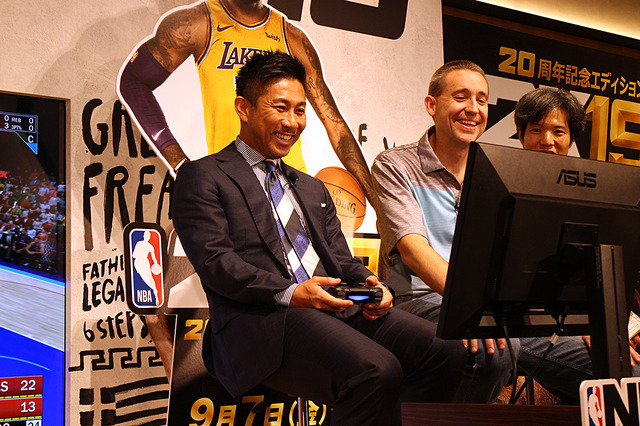 シニアプロデューサー自らが魅力を語る『NBA 2K19』発売記念イベントをレポート。アンバサダーには前園真聖さんが就任