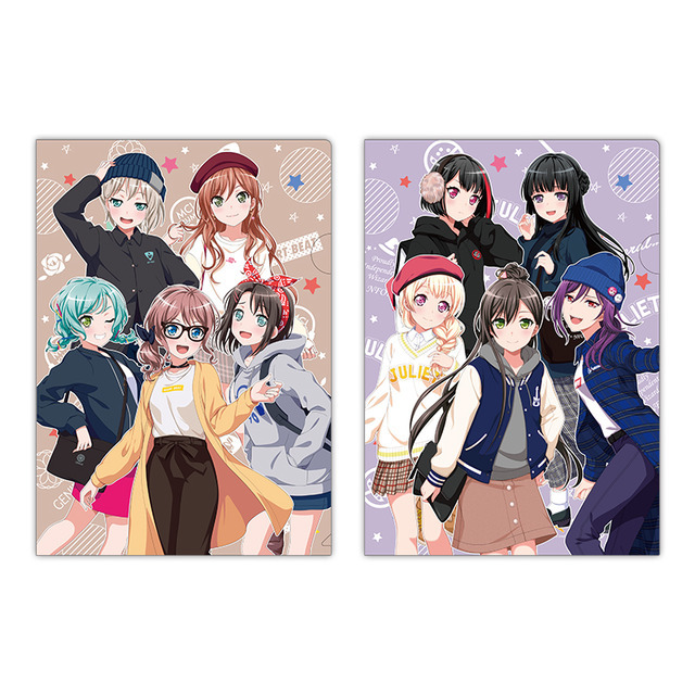 クリアファイルWEGO ver.(2種) 各400円(税抜)  (C)BanG Dream! Project (C)Craft Egg Inc. (C)bushiroad All Rights Reserved. (C) WEGO Co.,Ltd. All rights reserved.