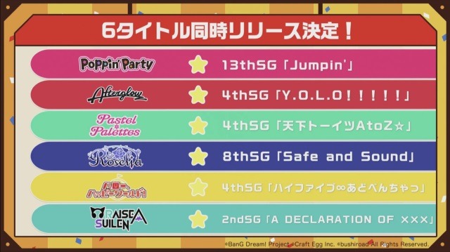 『バンドリ！』「ゆく年くる年カバー楽曲追加キャンペーン！」の開催や、「第70回さっぽろ雪まつり」への出展が決定！【生放送まとめ】