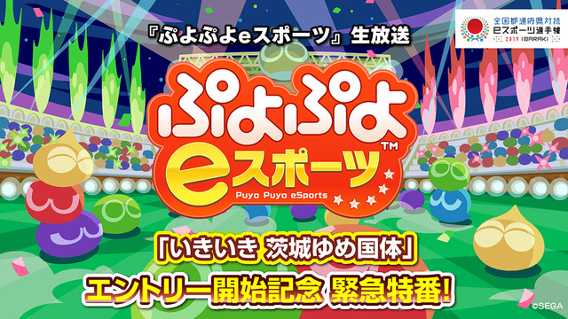 『ぷよぷよeスポーツ』国体エントリー開始記念生放送を本日2月1日18時より実施！プロ選手によるエキシビジョンマッチや大会情報も